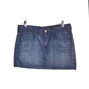 COH Women’s 28 or 6 Citizens of Humanity Blue Denim Mini Skirt with pockets EUC